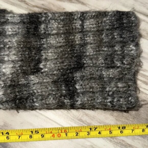 Bandolin Sweater Cardigan Women’s Sz Large Gray Striped Single Button Cozy Soft - Picture 9 of 9